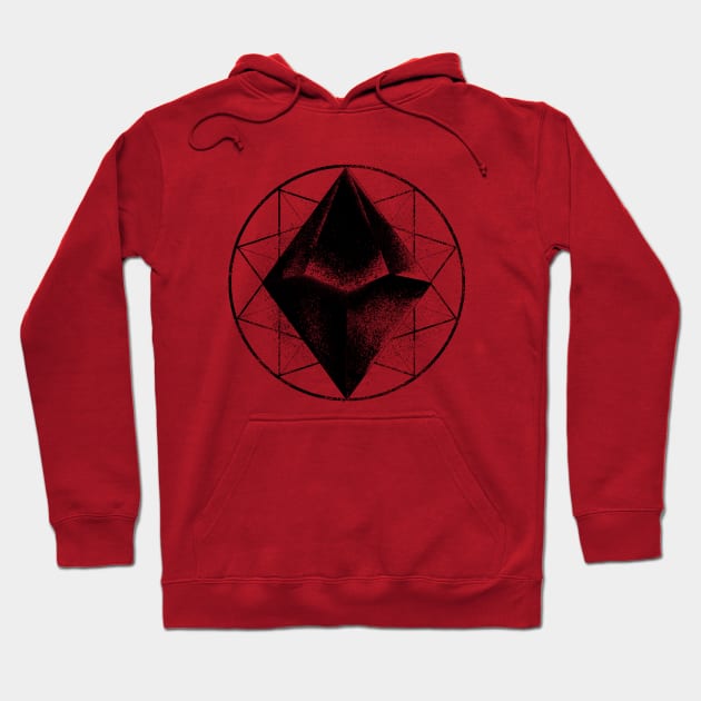 The Sacred Die (Black) Hoodie by highcouncil@gehennagaming.com